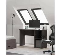 Dmora Scrivania Olsztyn, Scrittoio Multiuso, Tavolo per Ufficio Porta PC, Piano di Lavoro, 120x80 h55 cm, Nero