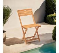 Dmora Sedia da Esterno Ombrastra Marrone Una Sedia Pieghevole, Finitura Superficie Vernice Preservante per Legno a Base d'Acqua