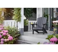 Dmora Sedia da Esterno Tombolo Nero Antracite Una Sedia Impilabile, Colore Seduta Nero