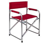 Dmora Sedia Regista Pieghevole Rossa, Metallo, Rosso, 61x85x63 cm