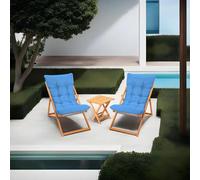 Dmora set Tavolo e Sedie Lerna Marrone 2 Posti Dimensione Seduta 59x44h90 cm, Dimensione Tavolo 40x40h40 cm