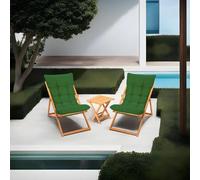 Dmora set Tavolo e Sedie Lerna Marrone 2 Posti Dimensione Seduta 59x44h90 cm, Dimensione Tavolo 40x40h40 cm