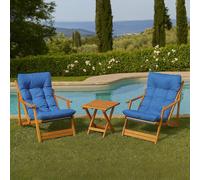 Dmora set Tavolo e Sedie Lyncis Marrone 2 Posti Dimensione Seduta 66x48h111 cm, Dimensione Tavolo 40x40h40 cm