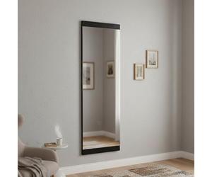 Dmora - Specchio Acamar, Specchiera, Articolo d'arredo a muro, Decorazione con specchio, 40x2h120 cm, Nero