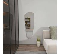 Dmora Specchio Azmidiske 2.2x120h cm Trasparente Forma Fantasia Materiale Struttura in Legno Nobilitato, Tipologia da Appendere