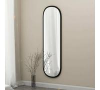 Dmora - Specchio Calypso, Specchiera, Articolo d'arredo a muro, Decorazione con specchio, 40x2h120 cm, Nero