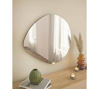 Dmora - Specchio Menkar, Specchiera, Articolo d'arredo a muro, Decorazione con specchio, 60x2h60 cm, Nero