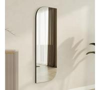 Dmora Specchio Nelana 40x120h cm Nero Forma Rettangolare Tipologia a Parete, Colore Struttura Trasparente