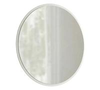 Dmora Specchio Nemero 60x60h cm Bianco Forma Rotondo Tipologia a Parete, Colore Struttura Trasparente