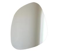 Dmora Specchio Nenano 85x67h cm Bianco Forma Ovale Tipologia a Parete, Colore Struttura Trasparente