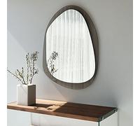 Dmora Specchio Nenari 75x55h cm Marrone Bronzo Forma Ovale Tipologia a Parete, Colore Struttura Trasparente