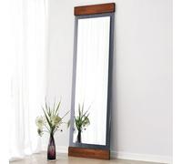 Dmora Specchio Nenene 50x170h cm Marrone Noce Forma Rettangolare Tipologia a Terra, Sfumatura Colore Struttura Noce