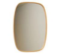 Dmora Specchio Nerono 62x88h cm Marrone Rovere Forma Ovale Tipologia a Parete, Colore Struttura Trasparente