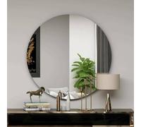 Dmora - Specchio Phaeton, Specchiera, Articolo d'arredo a muro, Decorazione con specchio, 70x2h70 cm, Nero