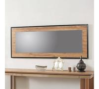 Dmora Specchio Phoenicis 1.5x60h cm Marrone Quercia Forma Rettangolare Materiale Struttura in Legno Nobilitato, Tipologia da Appendere