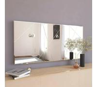 Dmora - Specchio Rana, Specchiera, Articolo d'arredo a muro, Decorazione con specchio, 120x2h60 cm, Bianco