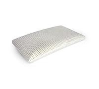 Talamo Italia - Cuscino per letto, 100% Made in Italy, Guanciale ergonomico a saponetta in Memory Foam forato, Anallergico e Traspirante, 70x40xh12 cm