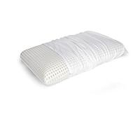 Talamo Italia - Cuscino per letto, 100% Made in Italy, Guanciale sfoderabile a saponetta in Memory Foam forato, Anallergico e Traspirante, 70x40xh16 cm.