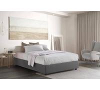 Dmora Talamo Italia - Letto alla francese Chloe, Letto contenitore in tessuto, Apertura frontale, adatto per materasso Cm 140x200, 100% Made in Italy, Tortora