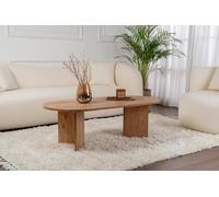 Dmora Tavolino da Salotto Parrano, Tavolo Basso da caffè, Portariviste per Divano, Ripiano da Soggiorno, 119x60 h40 cm, Pino