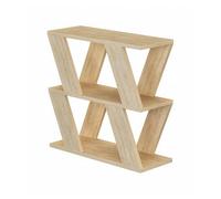 Dmora - Tavolino da salotto Thalia, Tavolo basso da caffè, Portariviste per divano, Ripiano da soggiorno, 60x22h57 cm, Quercia