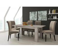 Dmora Tavolo allungabile Albatera, Consolle allungabile, Tavolo da Pranzo allungabile, Consolle Estensibile da Cucina, 160/220x88h75 cm, Rovere