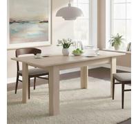 Dmora - Tavolo allungabile Caladora, Consolle estensibile multiposizione, Tavolo da pranzo con allunga, 140/190x90h77 cm, Rovere