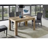Dmora - Tavolo allungabile Corbara, Consolle con allunghe, Tavolo da pranzo multiuso, Ripiano estensibile da cucina, Made in Italy, 137x90 h79 cm, Acacia