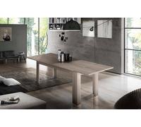Dmora - Tavolo allungabile Natan, Consolle allungabile fino a 12 posti, Consolle estensibile 100% Made in Italy, cm 160/210x90h75, Rovere