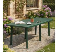 Dmora - Tavolo da Esterno Verona, Tavolo Rettangolare allungabile da Pranzo, Tavolo da Giardino Multiuso, 100% Made in Italy, Cm 144x90h72, Verde