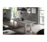 DMORA - Tavolo Per Sala Da Pranzo Estensibile, Made In Italy, Tavolo Moderno Con Allunghe, Consolle Allungabile, Cm 160/210x90h75, Colore Grigio Cener