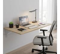 Dmora Tavolo Pieghevole Arlington 78x50x21h cm Marrone Rovere un Posto Salvaspazio, Forma Rettangolare