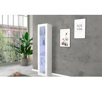 Dmora Scarpiera moderna, Made in Italy, a 2 ante e 1 anta a ribalta, Portascarpe da ingresso, cm 120x27h108, colore Bianco lucido