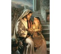 DMQBT 1000 Pezzi - Puzzle Difficile - Jesus Oil Painting - Giocattoli Personalizzati Per Adulti - Giochi Di Memoria E Cognizione Per Anziani - DX464ZW