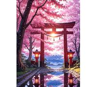 DMQBT 1500 Pezzi - Challenge Puzzles Per Family - Mounts Fujis Abstract Colorful Painting - Difficult Puzzle 1500 Piece Per Adults - Xu422Tw