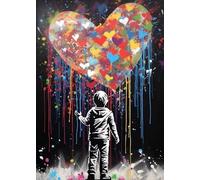 DMQBT 1500 Pezzi ，Colorful Fun Puzzle ，Immagini ，Gifts ，Banksyss Street Art Graffiti ，Giocattoli Sfida Personalizzati Per Adulti ，Decorazione Della Casa - Dc95Zw