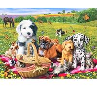 DMQBT 1500 Pezzi - Colorful Puzzle - Cute Dog Fun Oil Painting - Challenge Puzzles Per Family - Puzzles 1500 Pezzi Per Adulti - Jy465Zp