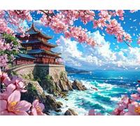 DMQBT 1500 Pezzi Difficult Puzzles - Japanese Retro Gardens Architecture Art Painting - Adult Stress Relief Game Art Picture - Puzzles Per Adults 1500 Piece - Xu589Tw