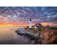 DMQBT 1500 Pezzi Difficult Puzzles - Portland Head Lights Landscape Pictures - Giocattoli Per Sfide Difficili E Divertenti In Famiglia - Poster Art Puzzle 1500 Pezzi - Xu626Tw