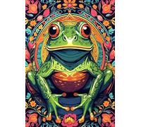 DMQBT 1500 Pezzi Puzzles For Adults - Fun Frogs Abstract Oil Painting - Difficult Puzzle 1500 Pezzi For Adults Challenge - Decorazione Della Casa - Vw153Zq