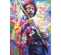 DMQBT Colorful - 1500 Pezzis Adult Puzzle - Singers Hendrixs Art Poster - Difficile Puzzle 1500 Pezzi Per Adults Challenge - Giochi Per Ridurre Lo Stress In Famiglia - Hx16Zw