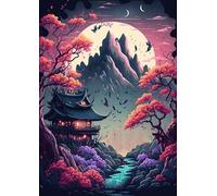 DMQBT Difficult Puzzle 1500 Pezzi For Adults - Japanese Classics Building Art Painting - Puzzles For Adults 1500 Pezzi - Decoration Home - Vw199Zq