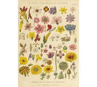 DMQBT Difficult Puzzle 1500 Pezzi Per Sfida Per Adulti - Poster Art Puzzles 1500 Pezzi - Flowers Vintage Illustrations - Family - Jy396Zp