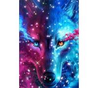 DMQBT Difficult Puzzle 1500 Piece Per Adults - Wolfs Abstract Colorful Painting - Decorazione Della Casa Puzzle - Family Fun Challenge Games - Xu296Tw