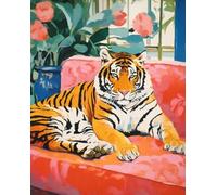 DMQBT Puzzle,1000 Pieces,Poster, Regali ,Abstract Picture Of Animals On The Sofass Color Oil Painting ,Giochi Per Ridurre Lo Stress In Famiglia, Cx127Zw