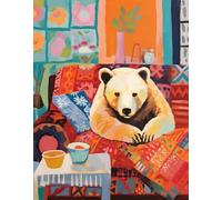 DMQBT Puzzle,1000 Pieces,Poster, Regali ,Abstract Picture Of Animals On The Sofass Color Oil Painting ,Giochi Per Ridurre Lo Stress In Famiglia, Cx130Zw