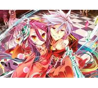 DMQBT Puzzle,1000 Pieces,Poster, Regali ,Colour Fun ,Classic Japanese Animes No Game No Life,Giocattolo Per Giochi Personalizzati Per Adulti Per Bambini , Cx85Zw
