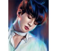 DMQBT Puzzle Colorful Immagini ，1500 Pezzi Puzzle ，Korean Boyband Bang Bt S Jungs Kook Art Poster ，Per Giochi Di Sfida Per Adulti Gifts - Cq193Zj