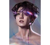 DMQBT Puzzle Colorful Immagini ，1500 Pezzi Puzzle ，Korean Boyband Bang Bt S Jungs Kook Art Poster ，Per Giochi Di Sfida Per Adulti Gifts - Cq192Zj