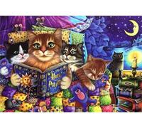 DMQBT Puzzle Difficile - 1000 Pezzi - Colorato Cute Funny Cat Abstract Art Immagini - Puzzle Giocattolo Personalizzato Per Adulti Per Bambini - Giochi Per Ridurre Lo Stress In Famiglia - DX198ZW